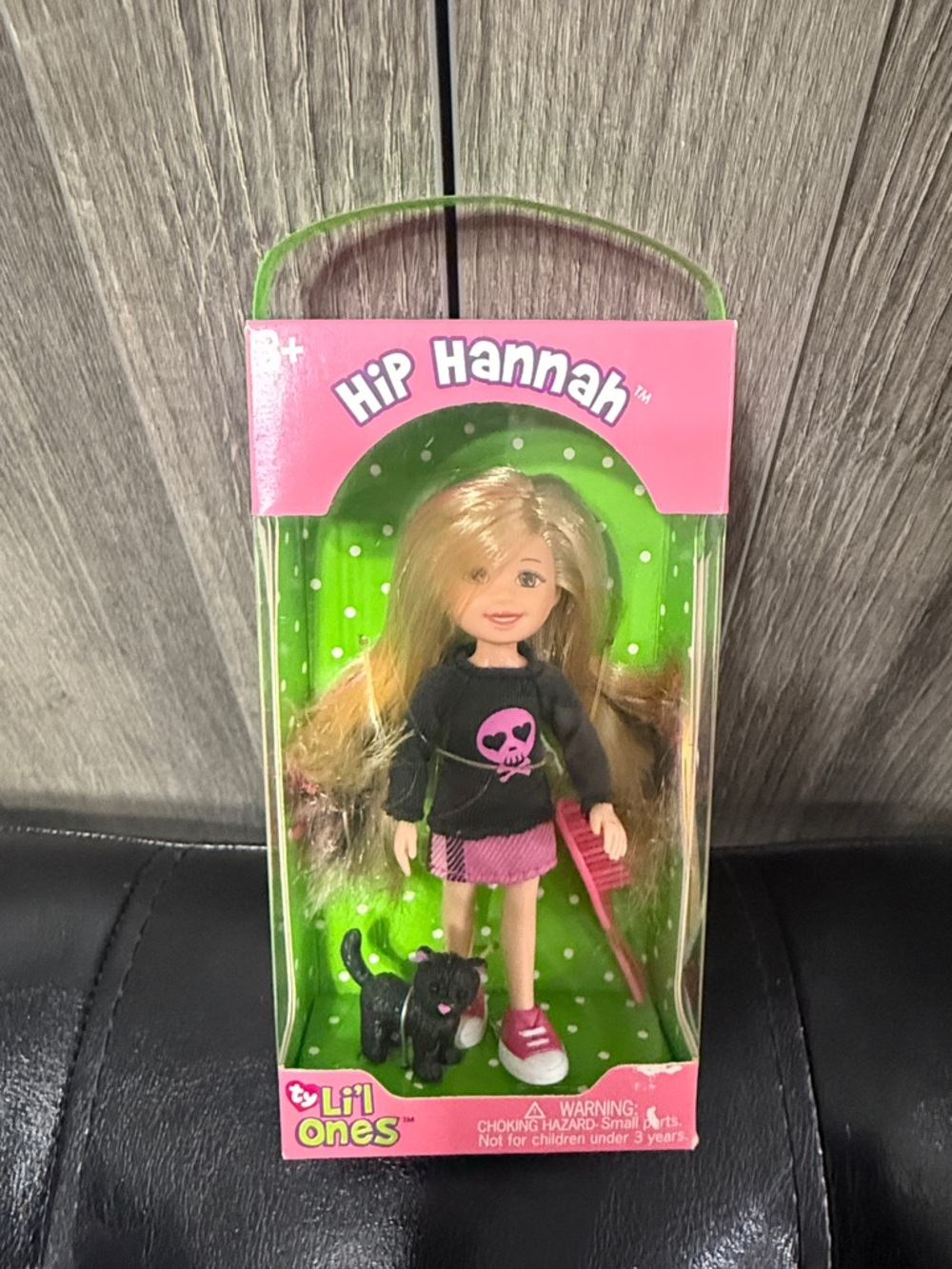 Retired Ty Li'l Ones Hip Hannah & Pet Kitty Cat Lil Ones Doll New Original Box